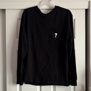 Guess Black Long Sleeve Tee with Pocket